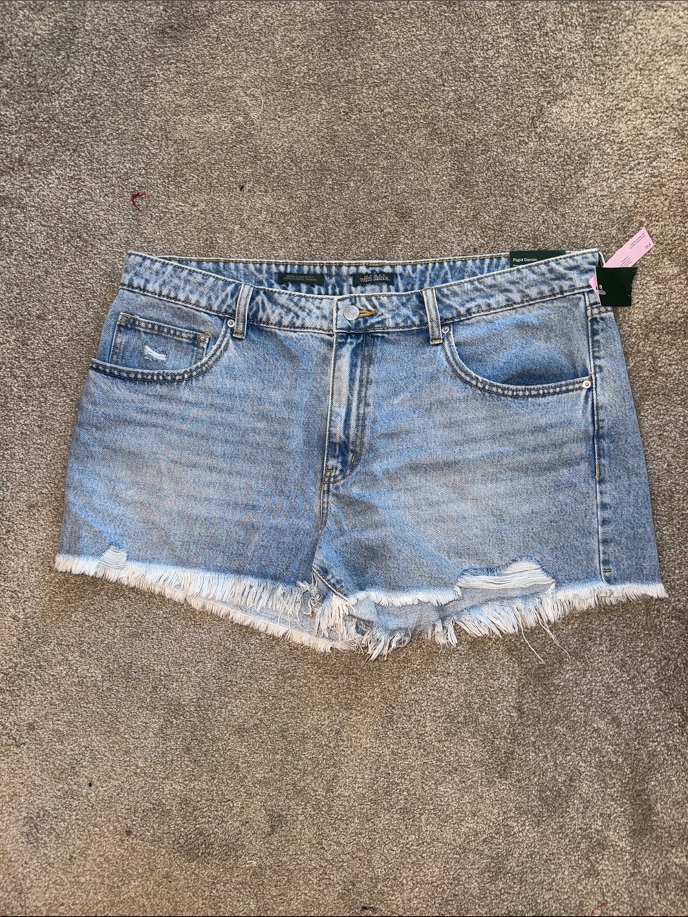 wild fable Light Blue Distressed Denim Cutoff Shorts